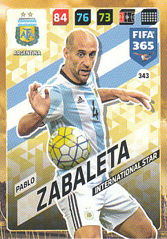 Pablo Zabaleta Argentina 2018 FIFA 365 International Star #343